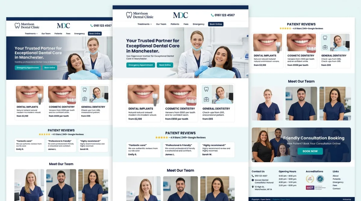 Morrison Dental Healthcare Website